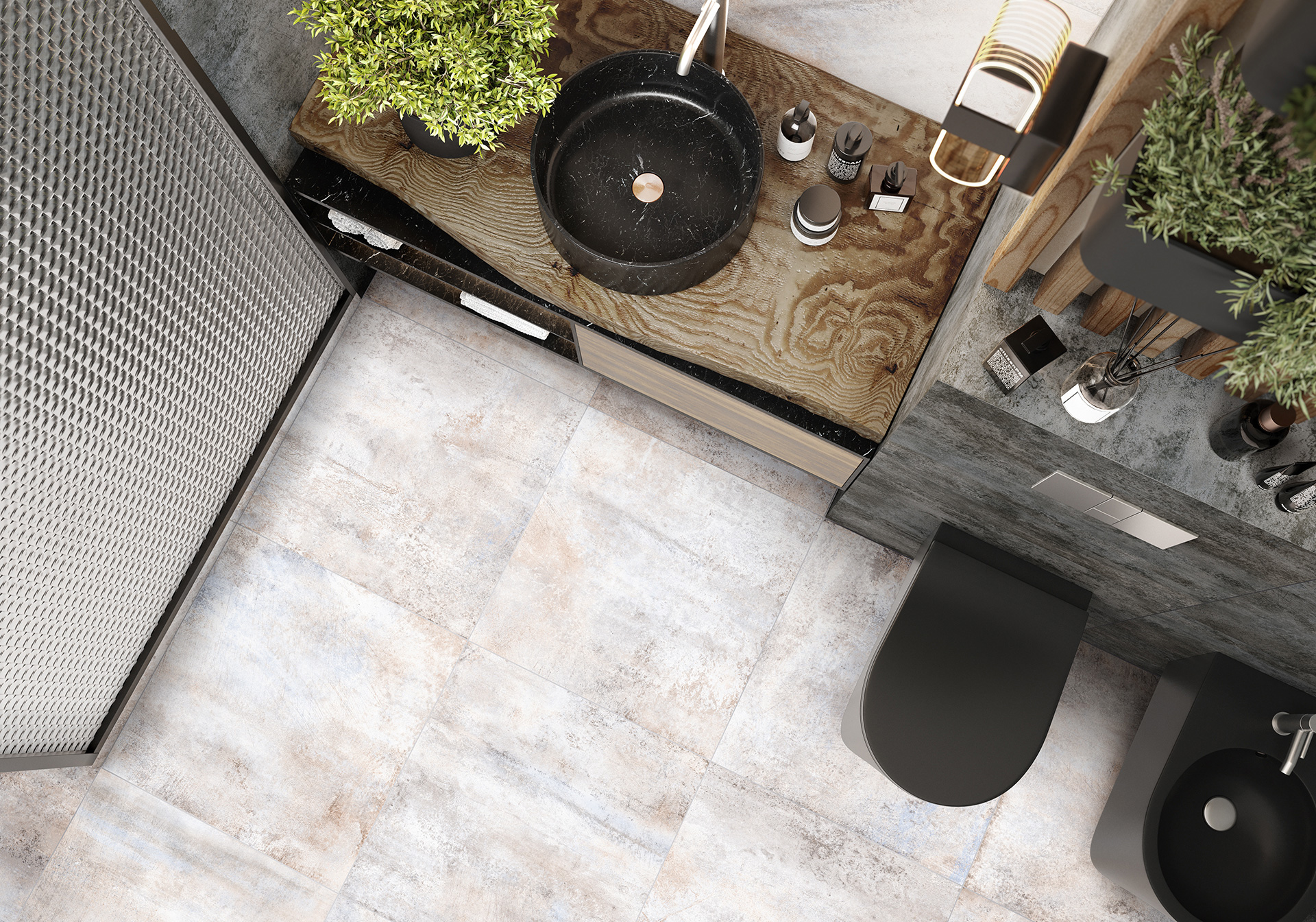 Керамическая плитка Alma Ceramica Оксид TWU12OXD40R коричневый 24.6x74