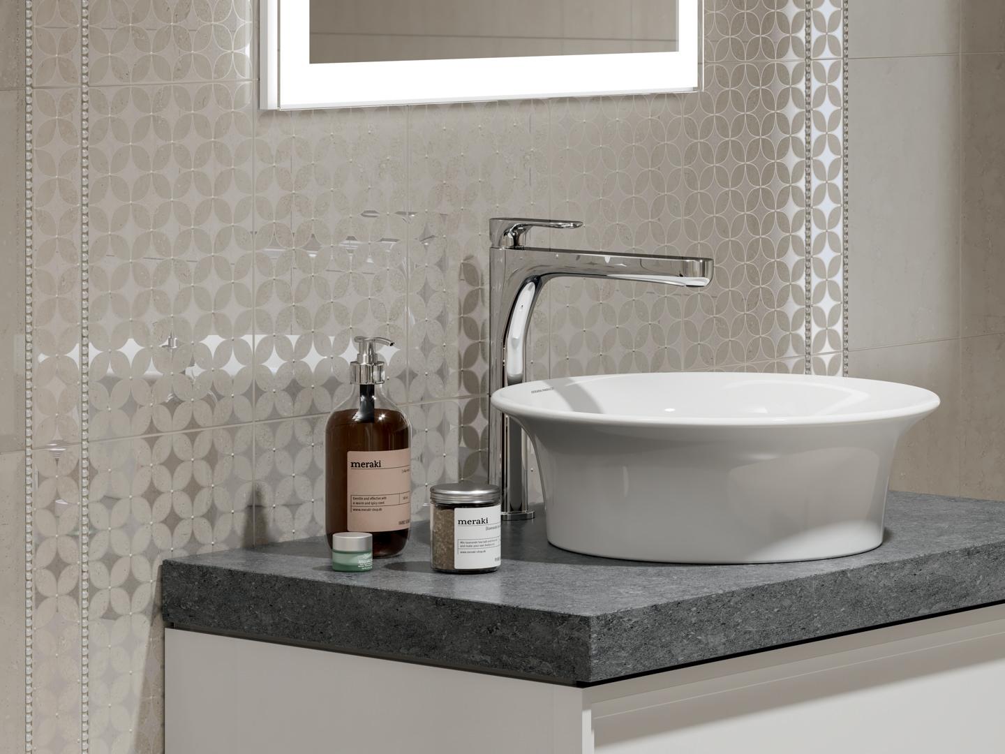 Керамическая плитка Kerama Marazzi Туф бежевый светлый глянцевый 20x30 8340