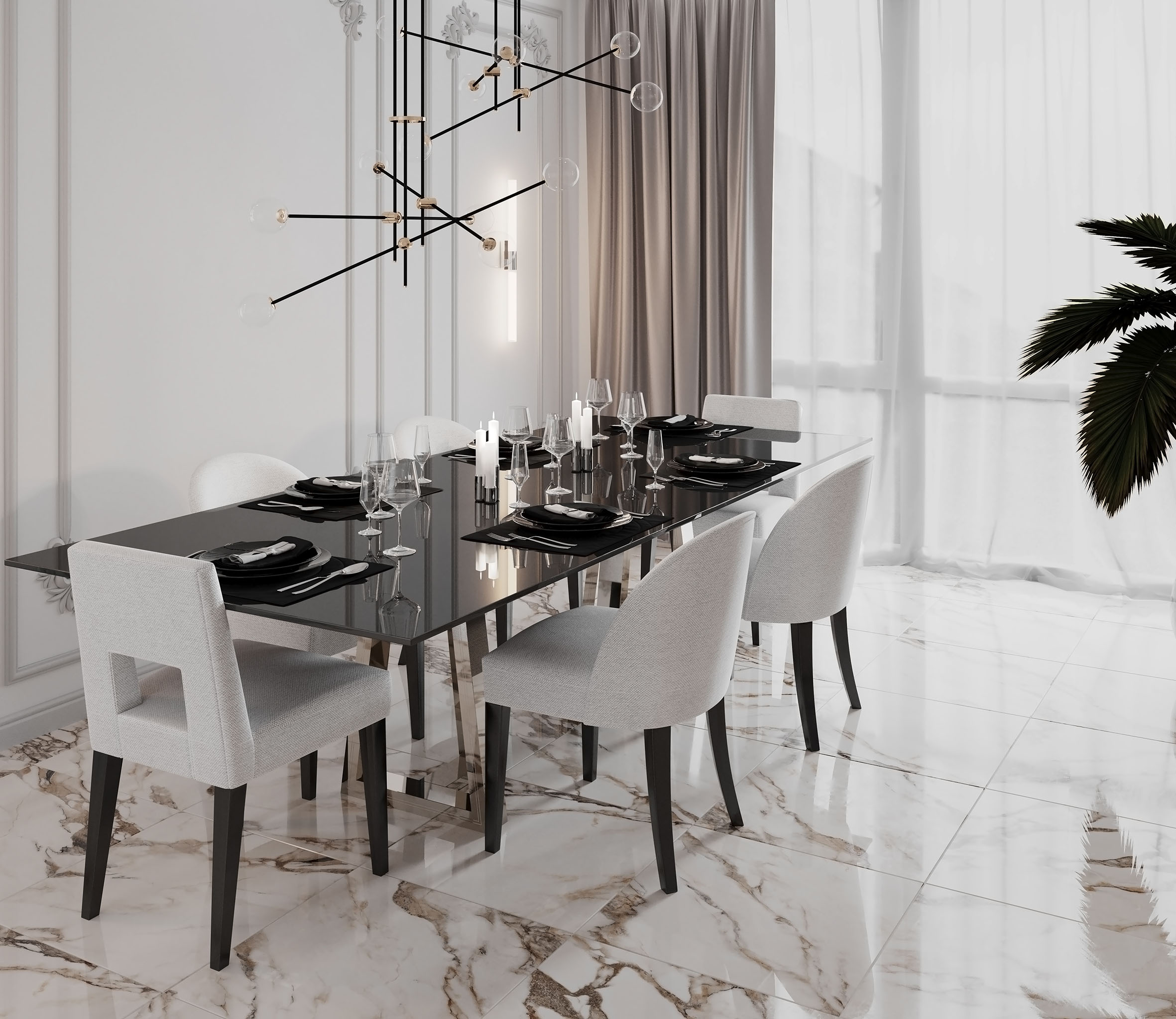 Керамогранит Laparet Calacatta Bronze белый 60x120 полированный