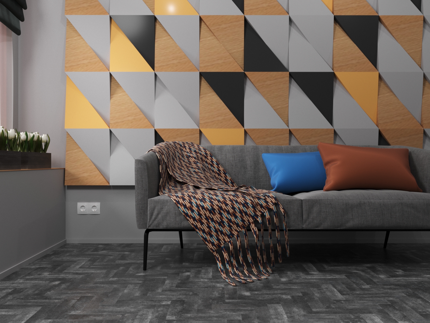 Кварцвиниловая плитка Fine Floor Craft Small Plank FF-441 Джакарта кварц винил напольный