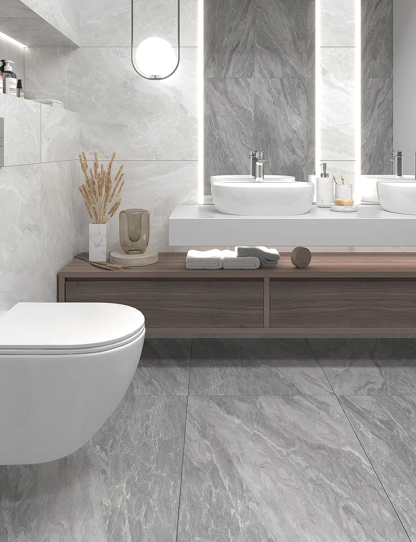 Керамогранит Старо Roma Gris Carving Satin 60x120 серый