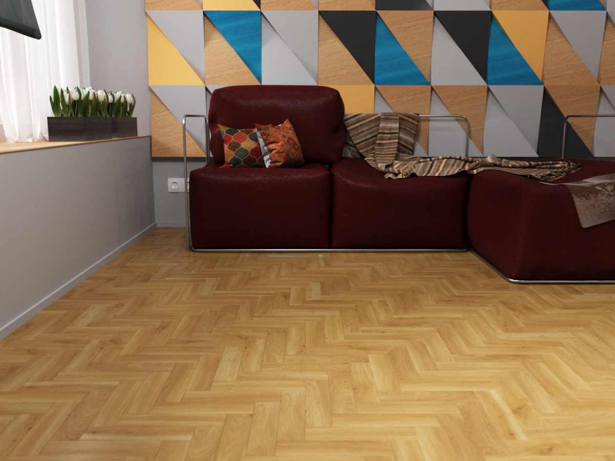 Кварцвиниловая плитка Fine Floor Craft Short Plank FF-409 Дуб Орхус кварц винил напольный