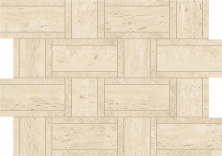 Мозаика Atlas Concorde Marvel Travertine Sand Mosaico Basketweave 35x46.8 AF9N