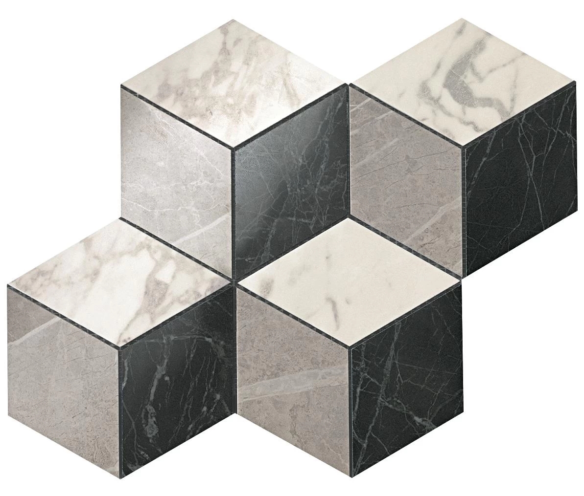 Мозаика Atlas Concorde Marvel Pro Multicolor Cold Mosaico Esagono 30x35 ADVQ