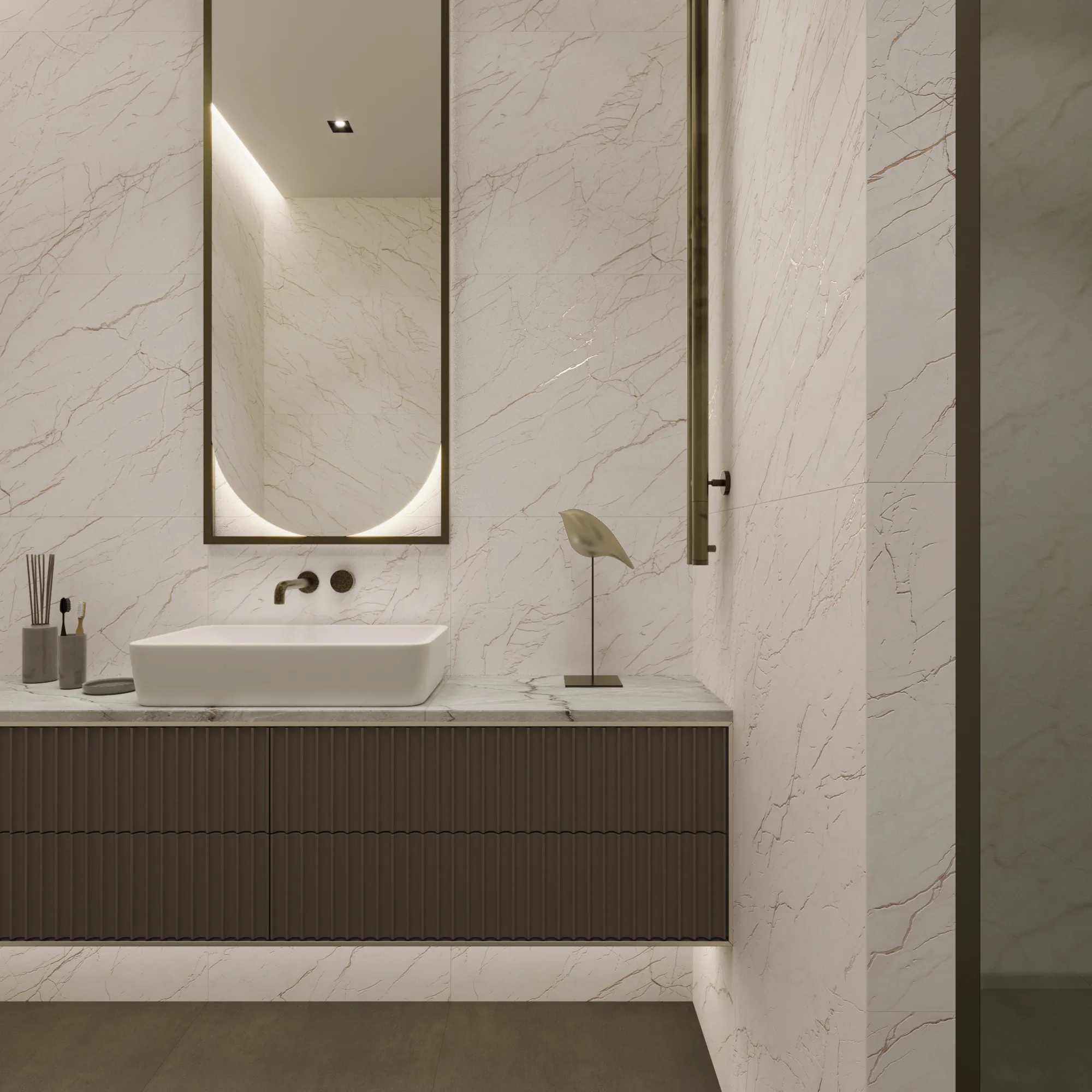 Керамогранит Аркадия Керамика CR6003-A Ceasar Carving 60x60 бежевый