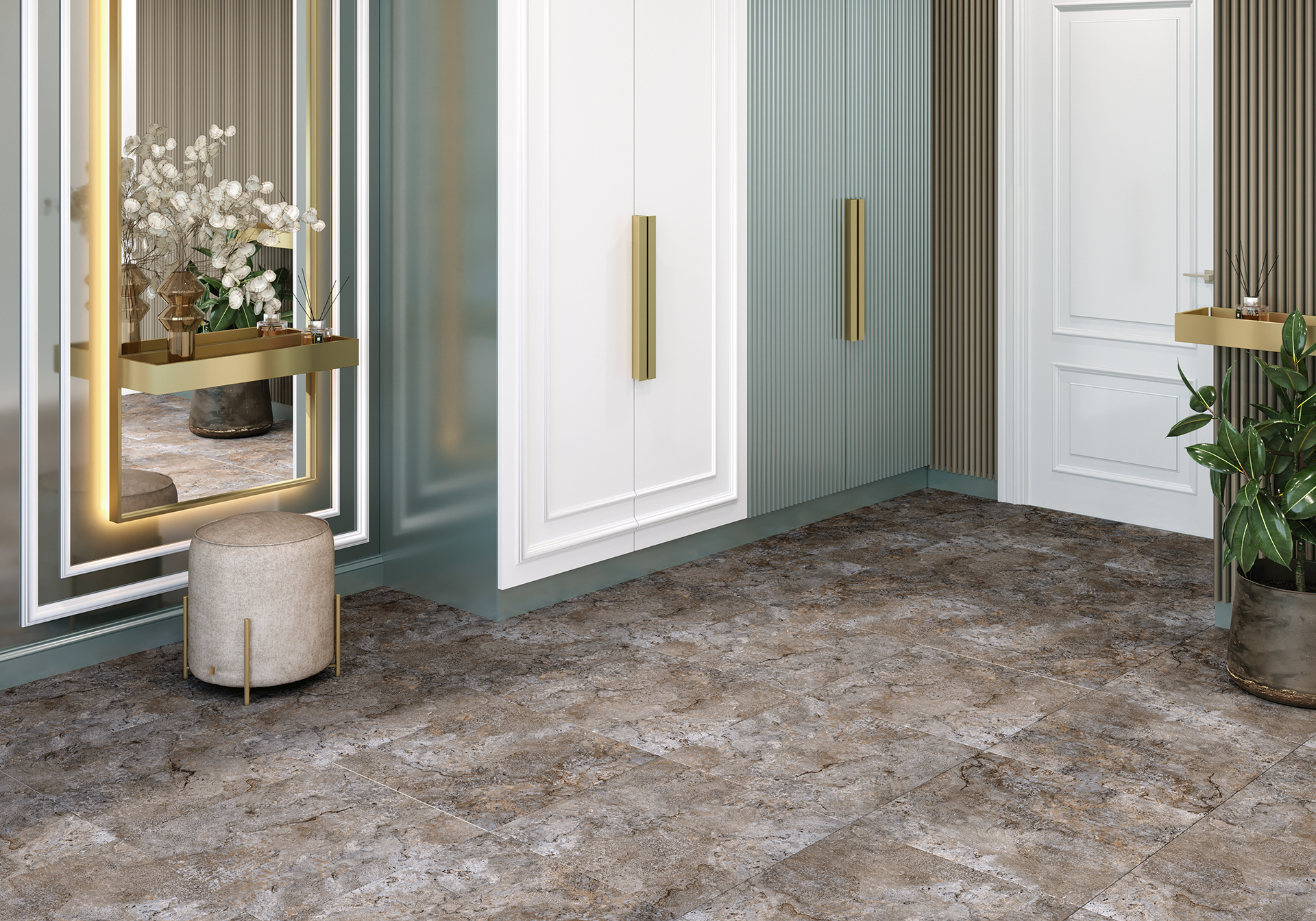 Керамогранит Alma Ceramica Индастрио GFU6060IND40R коричневый 60x60