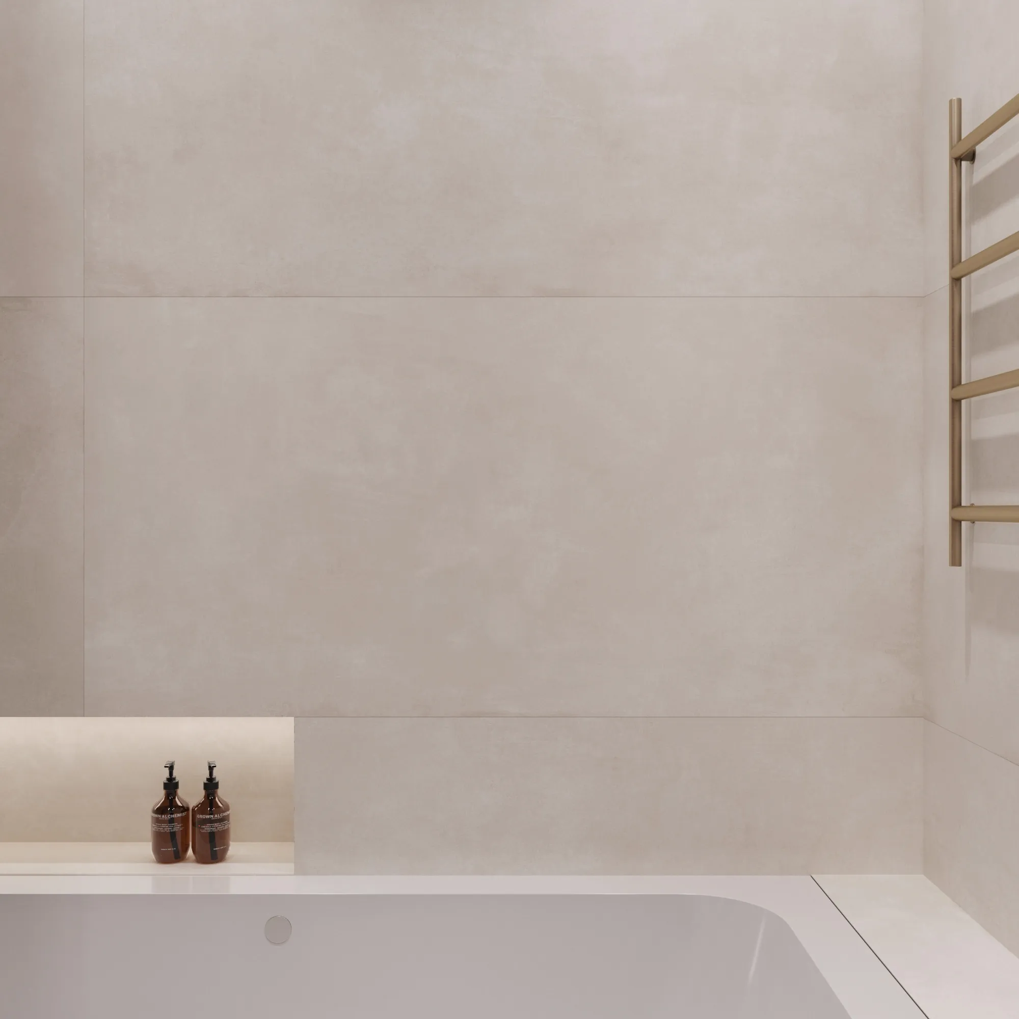 Керамогранит Креанза CZ-RT03-B Cement Beige Matt Rustic 80x160 бежевый