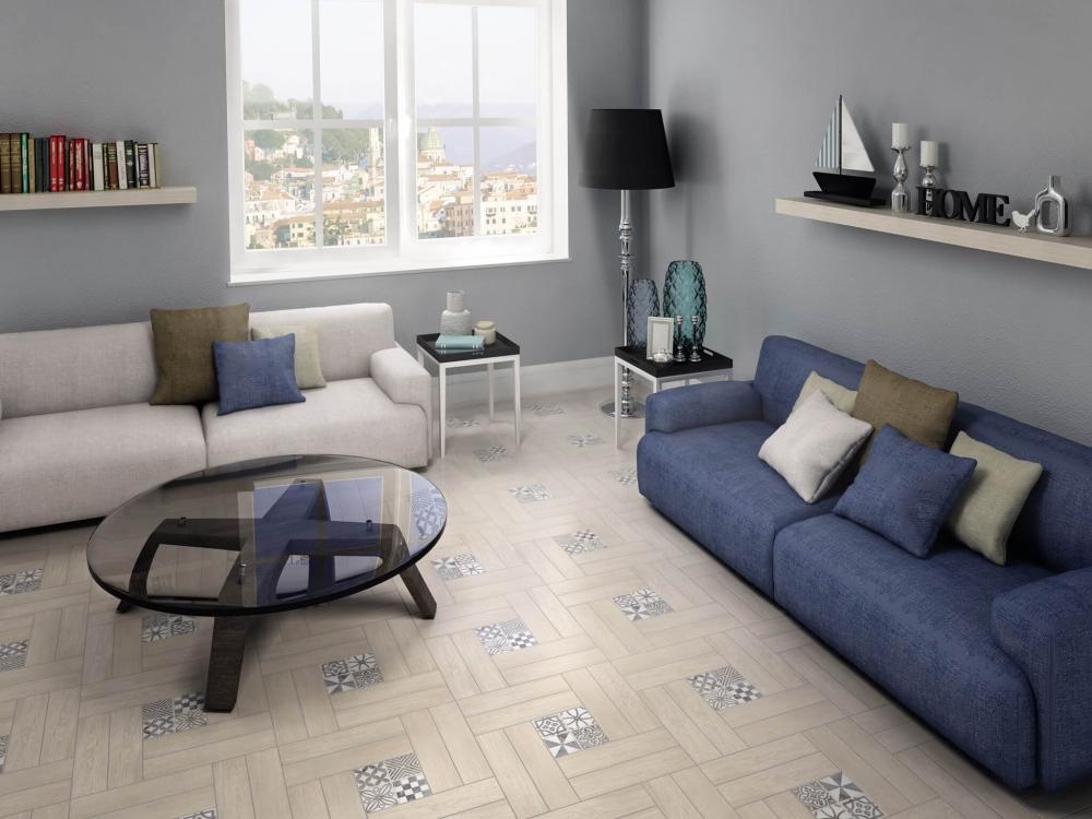 Вставка Kerama Marazzi Амальфи орнамент коричневый 9.8x9.8 STG\A407\1266H