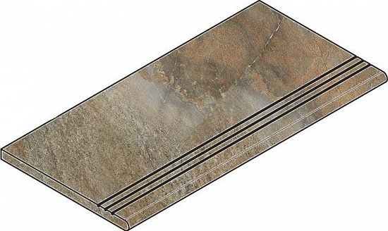 Ступень закругленная угловая правая Italon Magnetique Х2 Dark 30x60