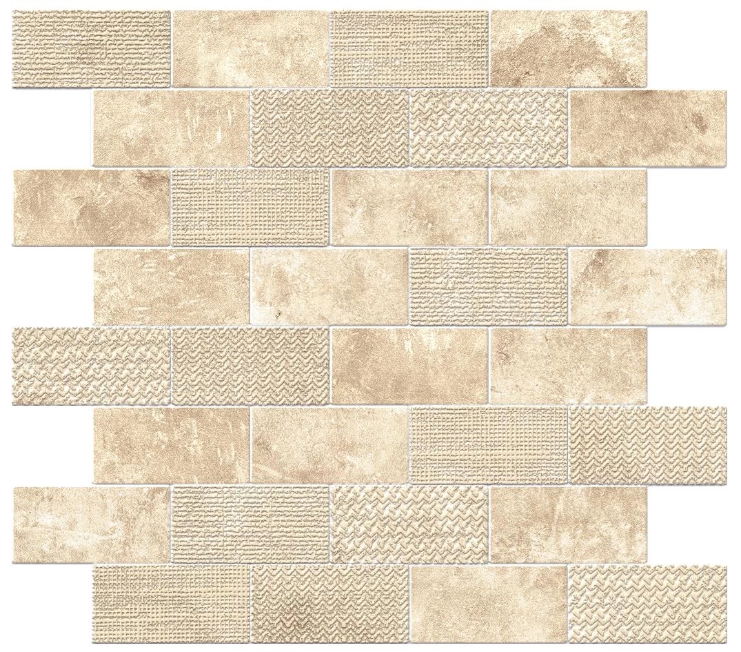 Декор Atlas Concorde Aix Blanc Tumbled Minibrick 30.5x30.5 9AKB