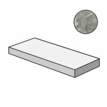 Ступень угловая левая Italon Charme Extra Silver 33x120