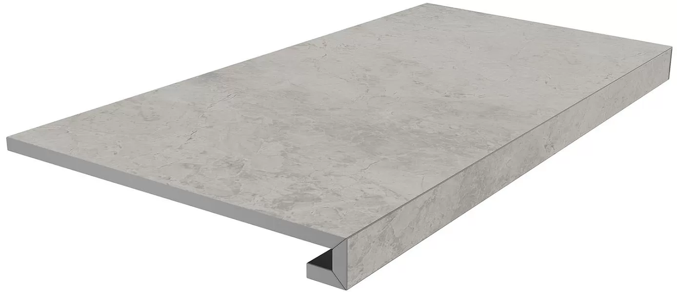 Ступень Керама Марацци Venezia клееная Риальто серый светлый матовый 33х80