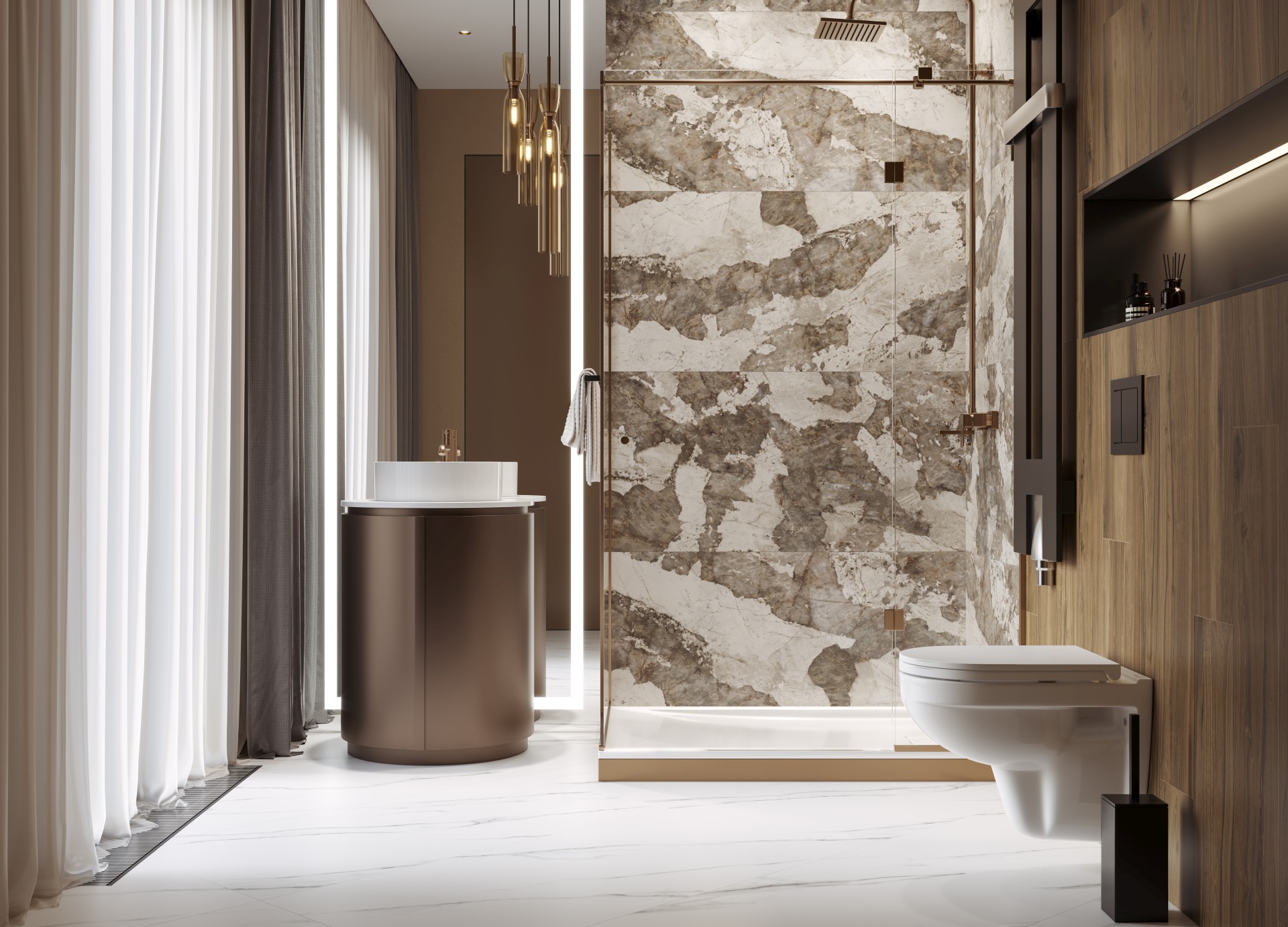 Керамогранит Керранова Usadba Grey Beige K-2601/MR/600x1200x10 серый