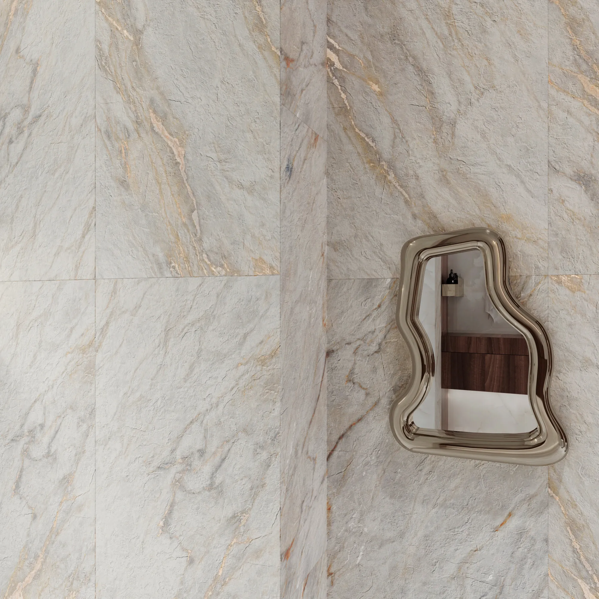 Керамогранит Аркадия Керамика GI8009-B Lazio Bianco Matt Glossy Ink Punch 60x120 белый