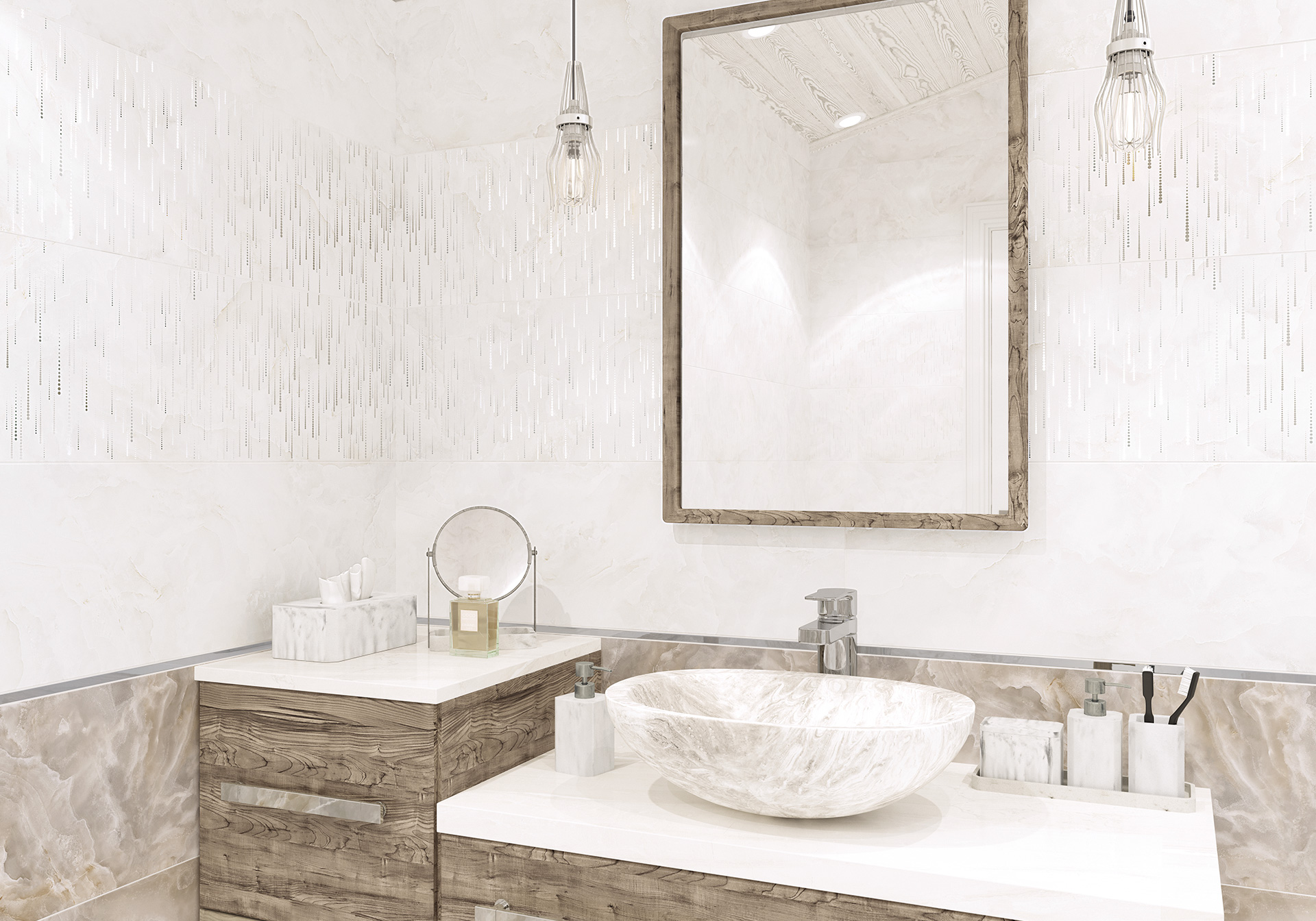 Керамическая плитка Alma Ceramica Саншайн TWU93SNH44R коричневый 30x90