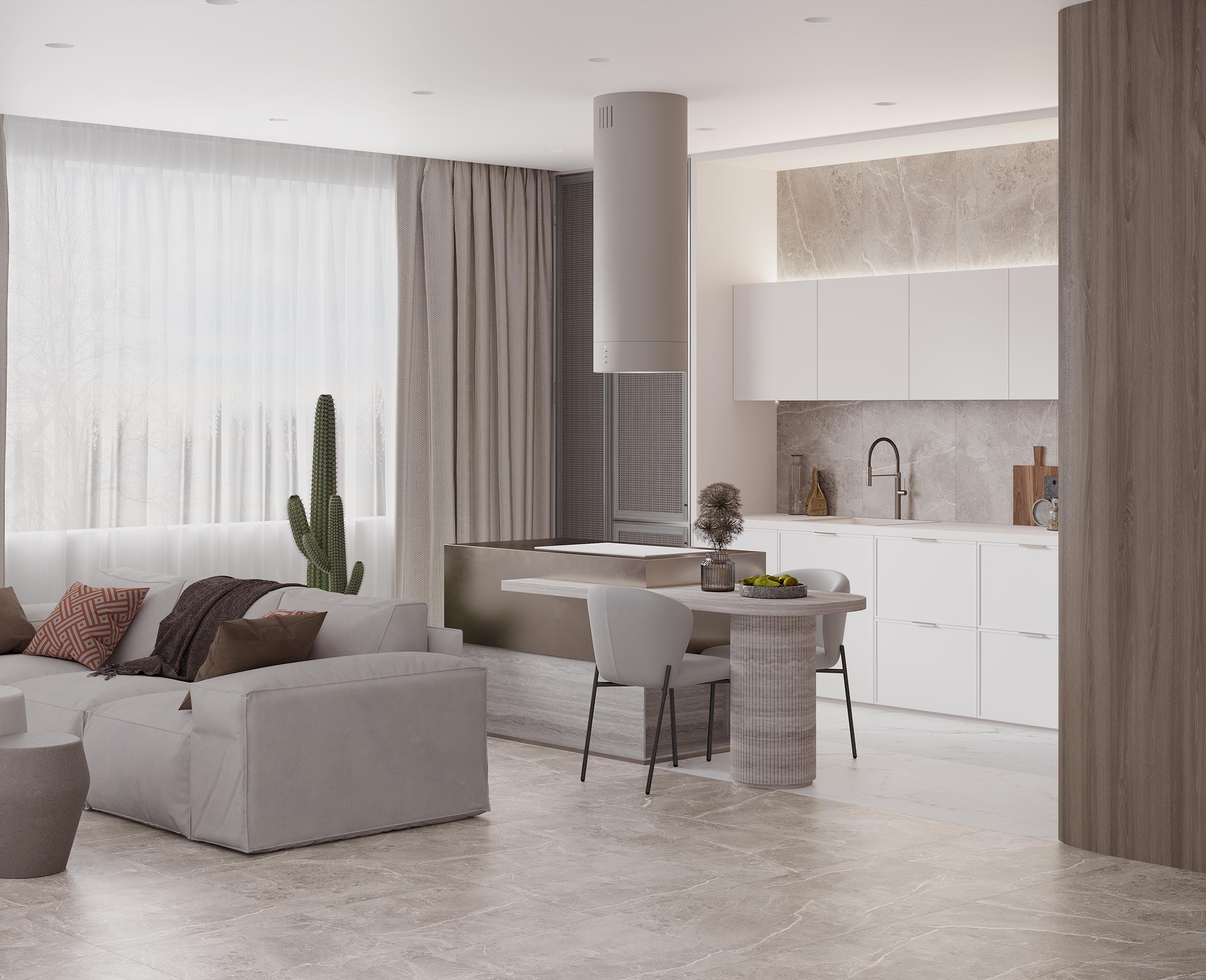 Керамогранит Laparet Obsidian Grey 60x60 полированный