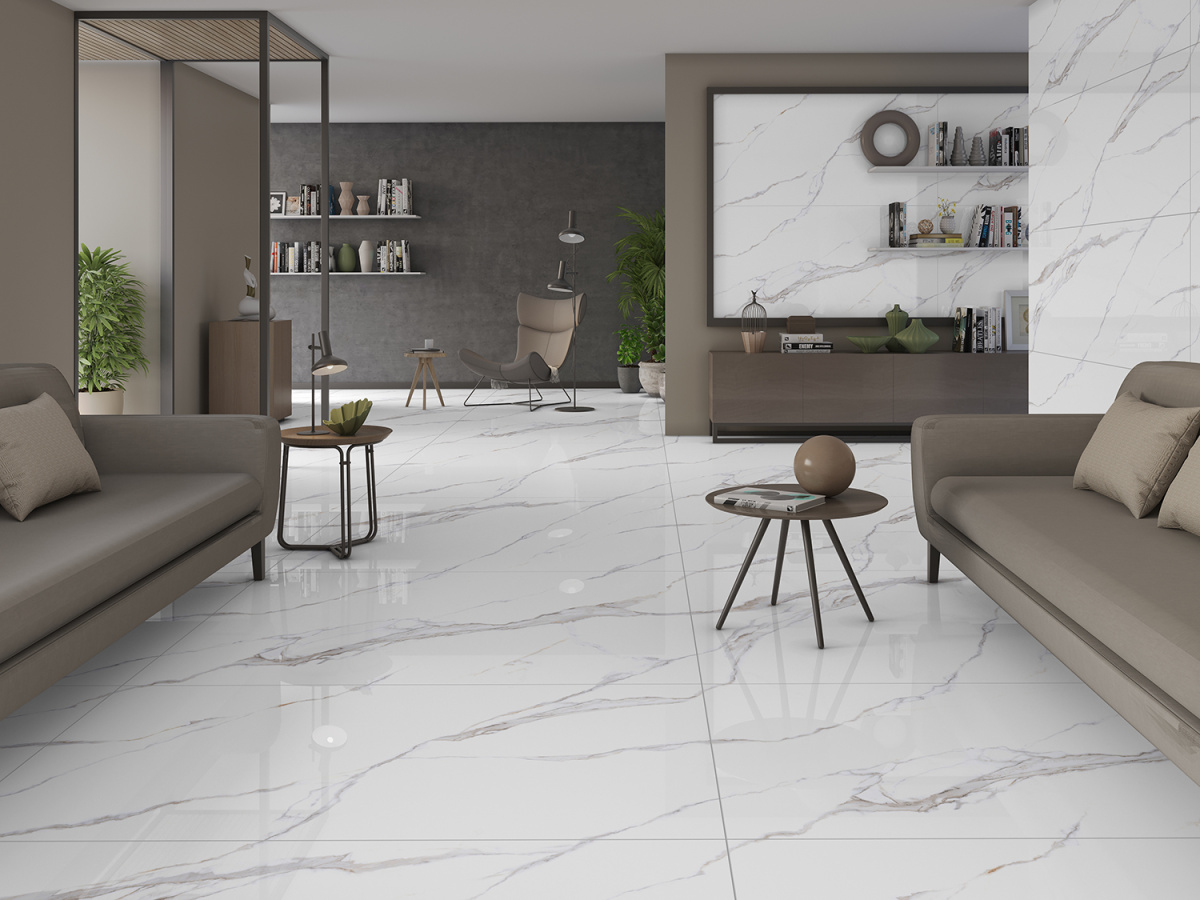 Керамогранит Азарио Statuario Extra 80X160 Glossy P231123006G белый