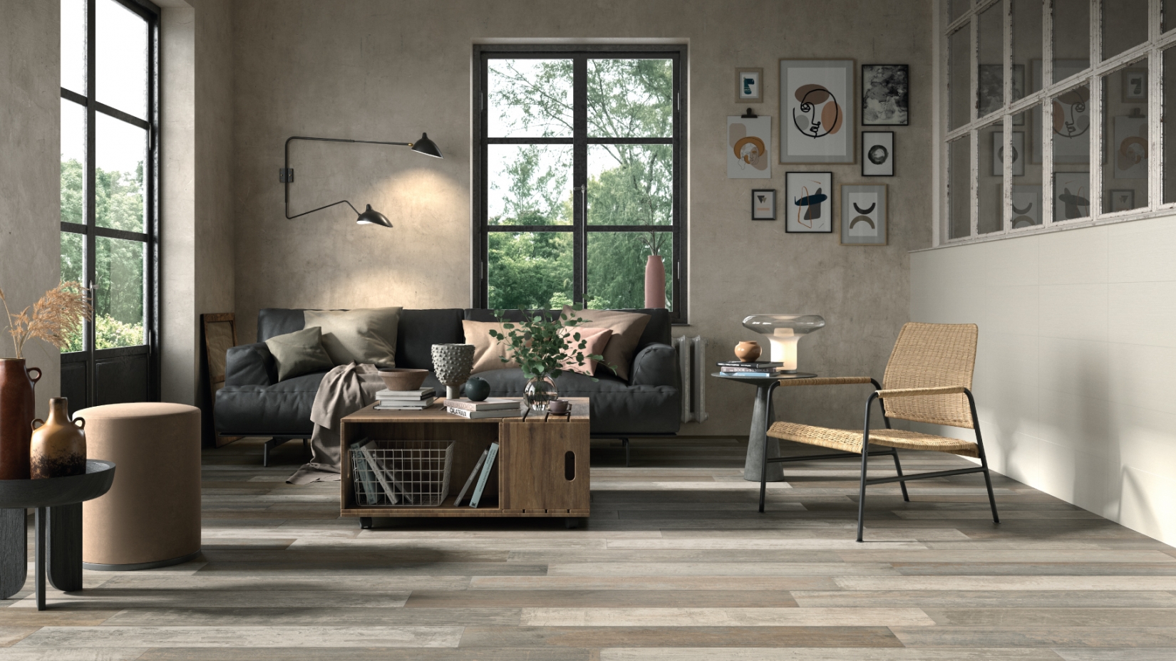 Керамогранит Italon Groove Milk 9,5x60