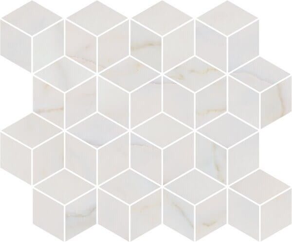Декор Kerama Marazzi T017\14003 Греппи белый мозаичный 37,5x45