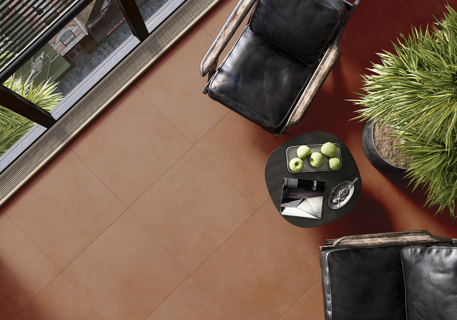 Керамогранит Alma Ceramica Спектор GFU6060SPR60R голубой 60x60