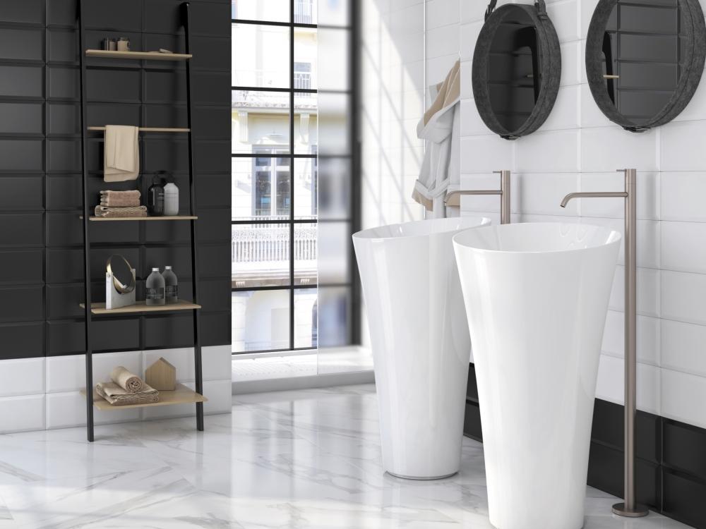 Керамическая плитка Kerama Marazzi 15081 Бельканто черный грань 15x40