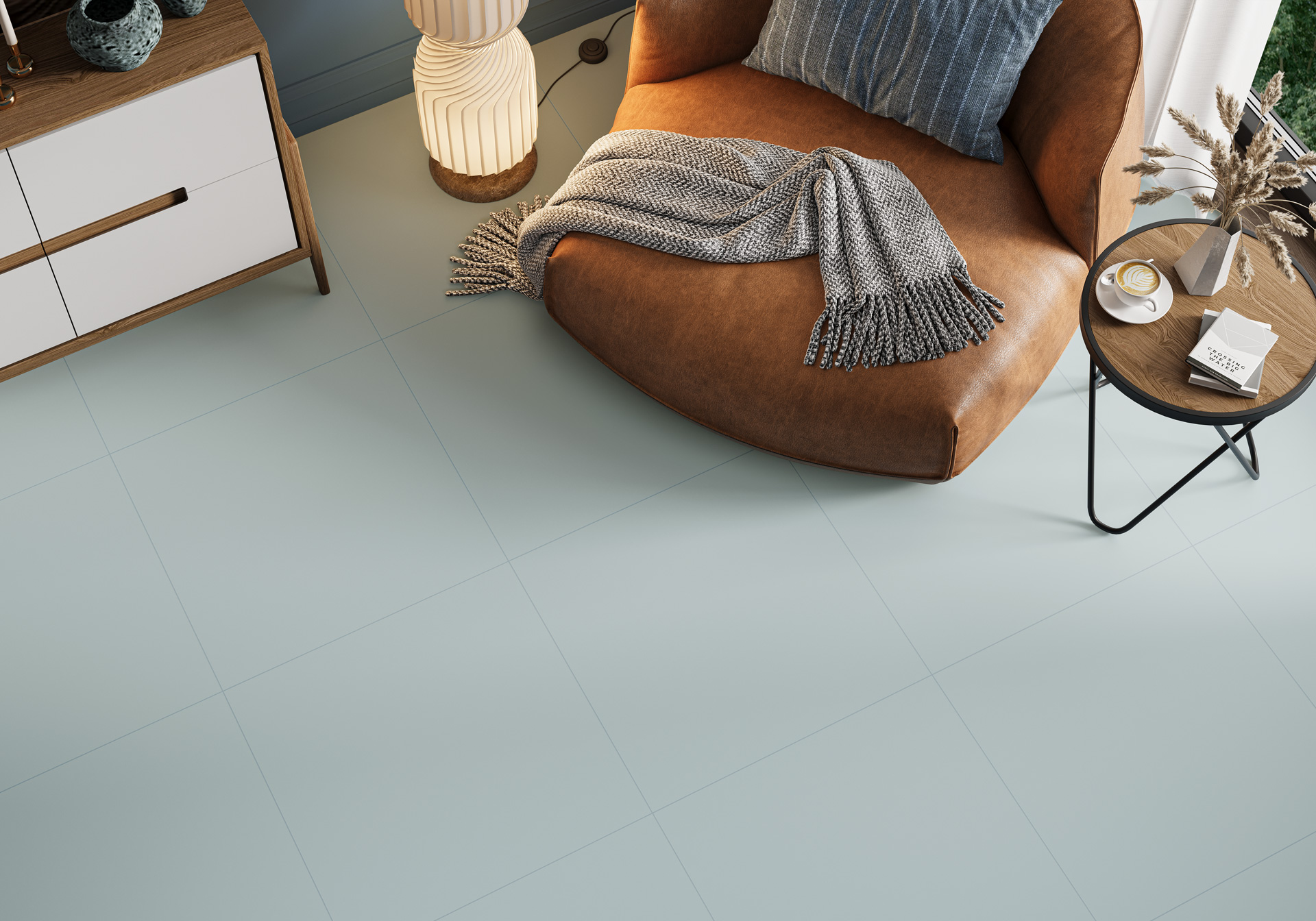 Керамогранит Alma Ceramica Спектор GFU6060SPR60R голубой 60x60