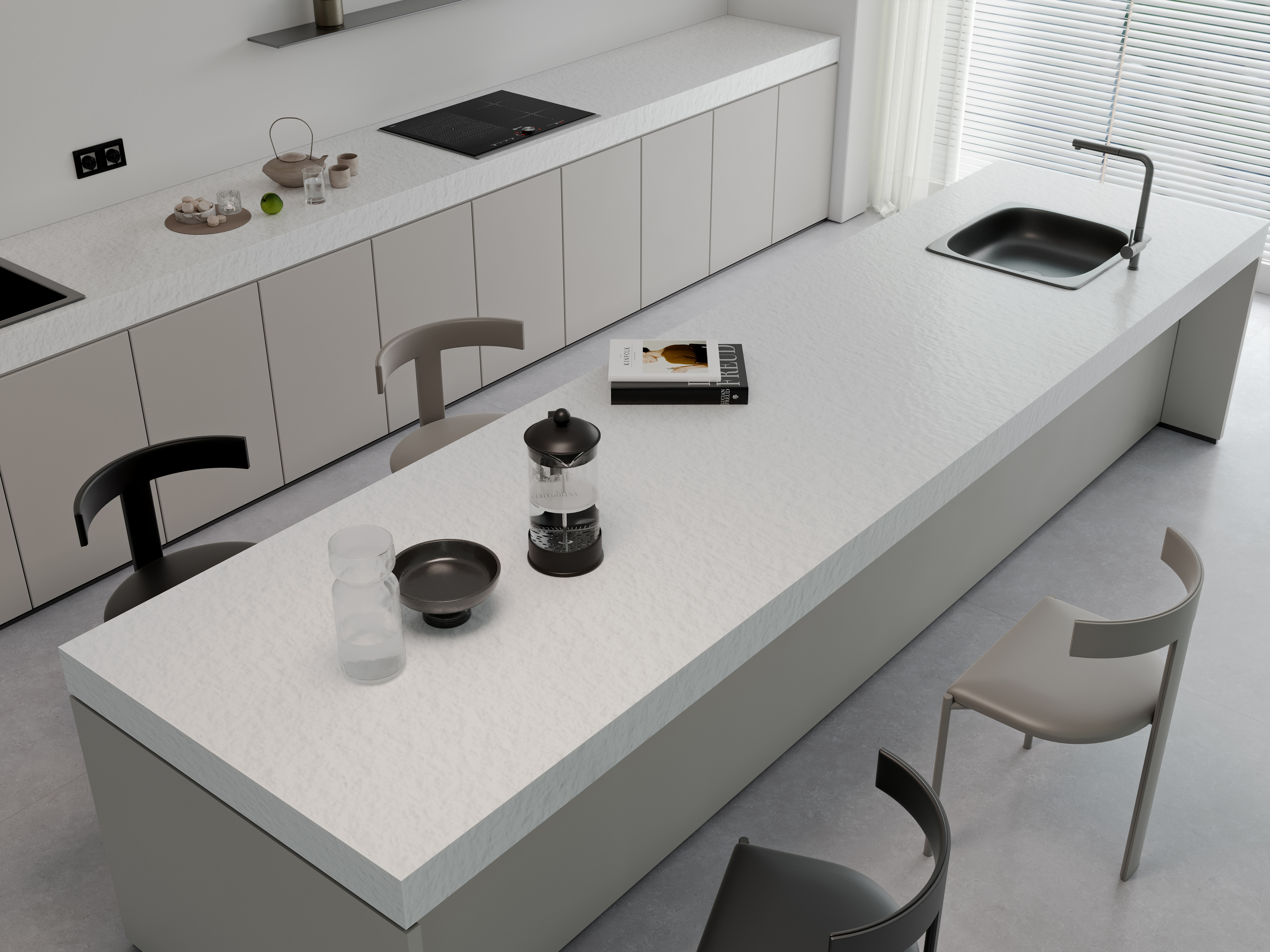 Керамогранит СтароСлэбс Mono Black Matt 80x320 черный