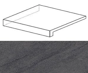 Ступень угловая левая Marvel Basaltina Volcano Scalino Ang. Sx ATGV 33x33