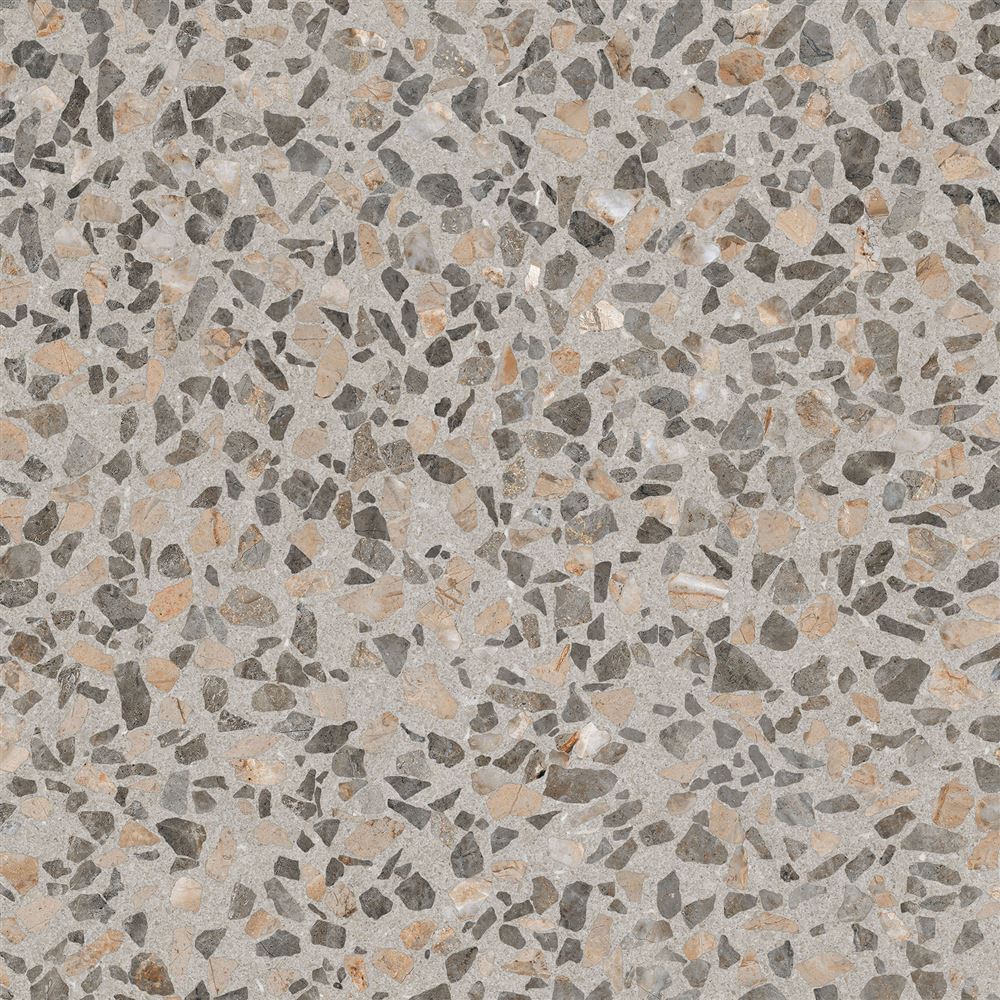 Керамогранит Vitra Terrazzo-X Темный 60x60 лаппатированный