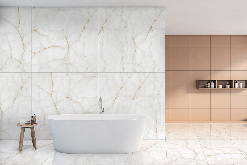 Керамогранит Азарио Onyx White 60x120 Glossy F4020821120G белый