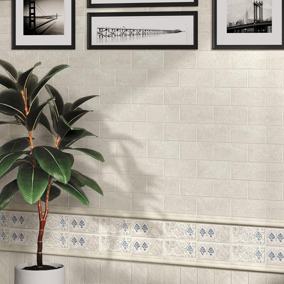 Бордюр Kerama Marazzi BLD053 Сиена серый светлый матовый 3x15