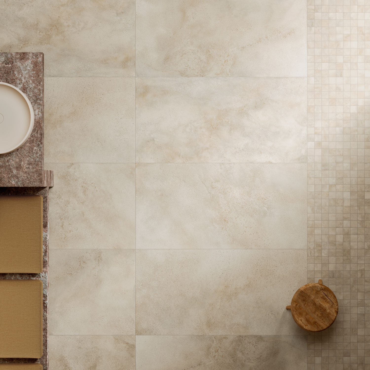 Ступень Coliseumgres Монца Крим фронтальная 620070003004 кремовый 33x120