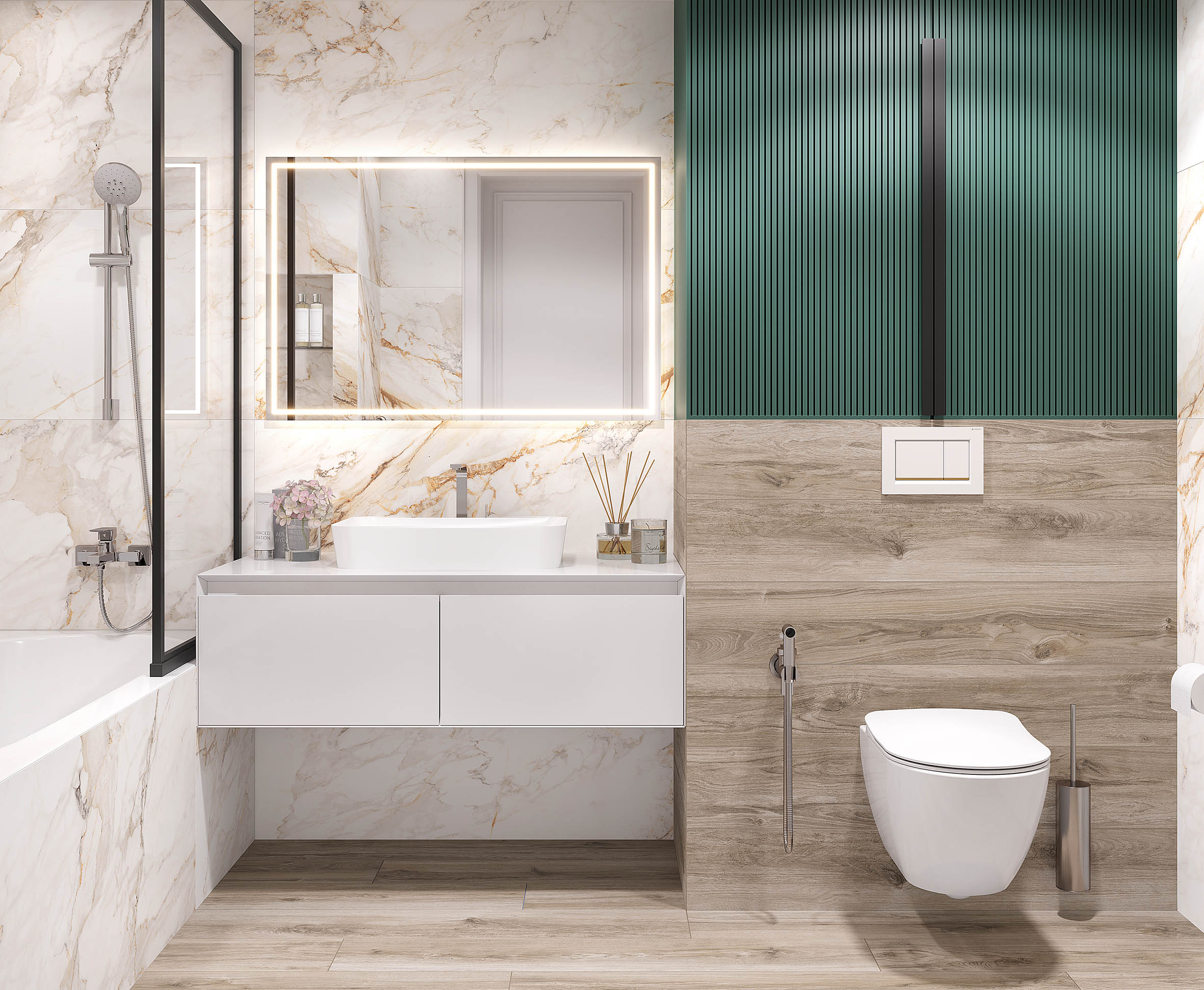 Керамогранит Laparet Calacatta Borgini 60x120 матовый