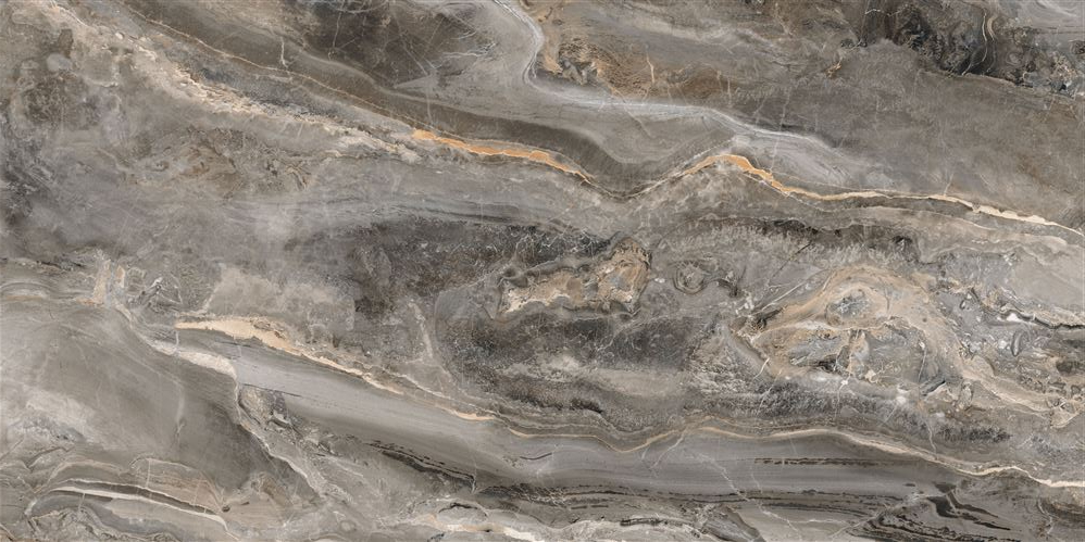 Керамогранит Vitra MarbleSet Оробико Темный Греж R9 60x120 лаппатированный