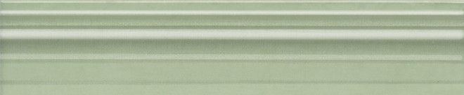 Бордюр Kerama Marazzi Левада Багет зеленый светлый глянцевый 5.5x25 BLE018