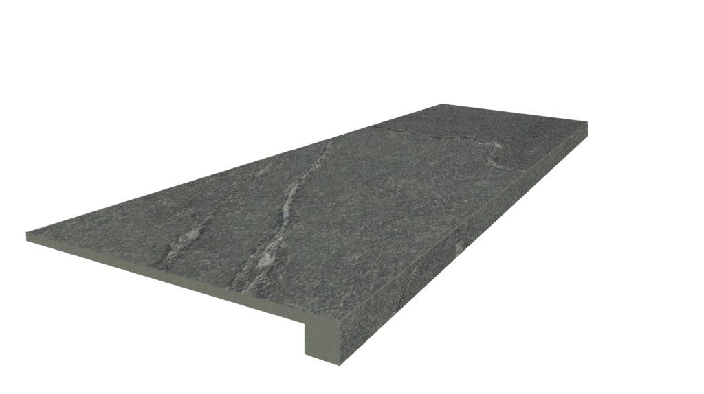 Ступень фронтальная ColiseumGres Lugano Graphite 33x90