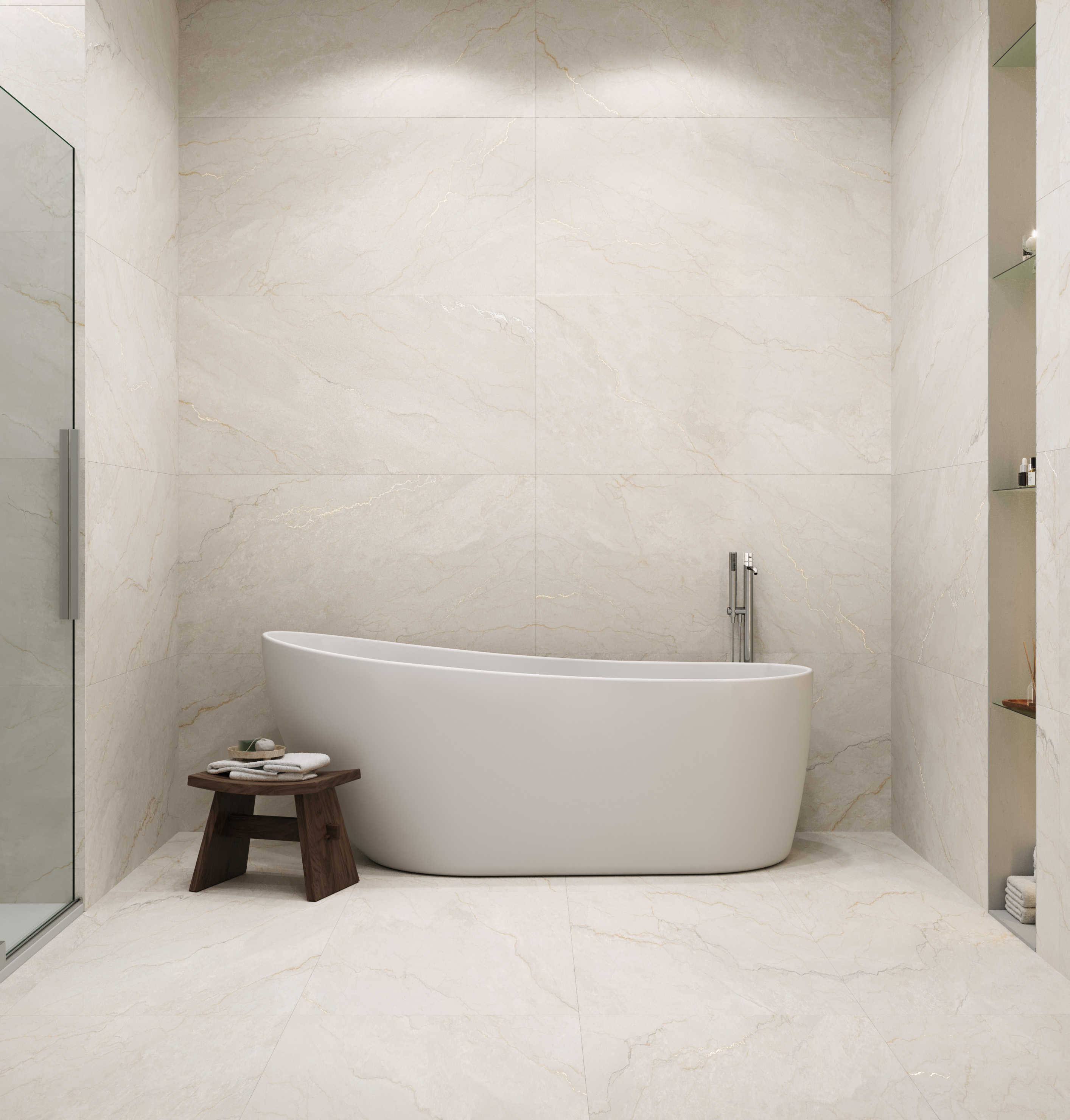 Керамогранит Старо Tivoli Travertino Paper Matt 60x120 бежевый