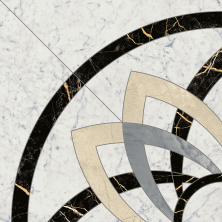 Декор Italon Charme Extra Carrara Rosone Angolo 59x59