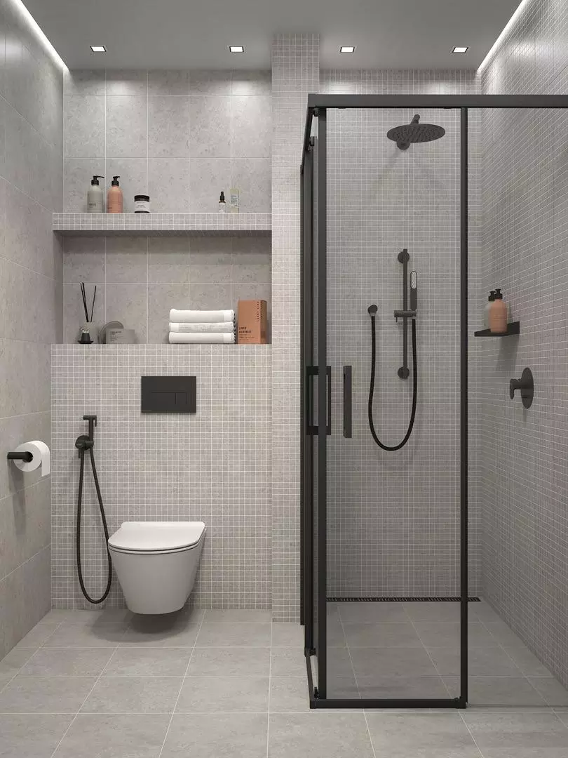 Бордюр Kerama Marazzi BLB053 Багет Ферони серый светлый матовый 5x20