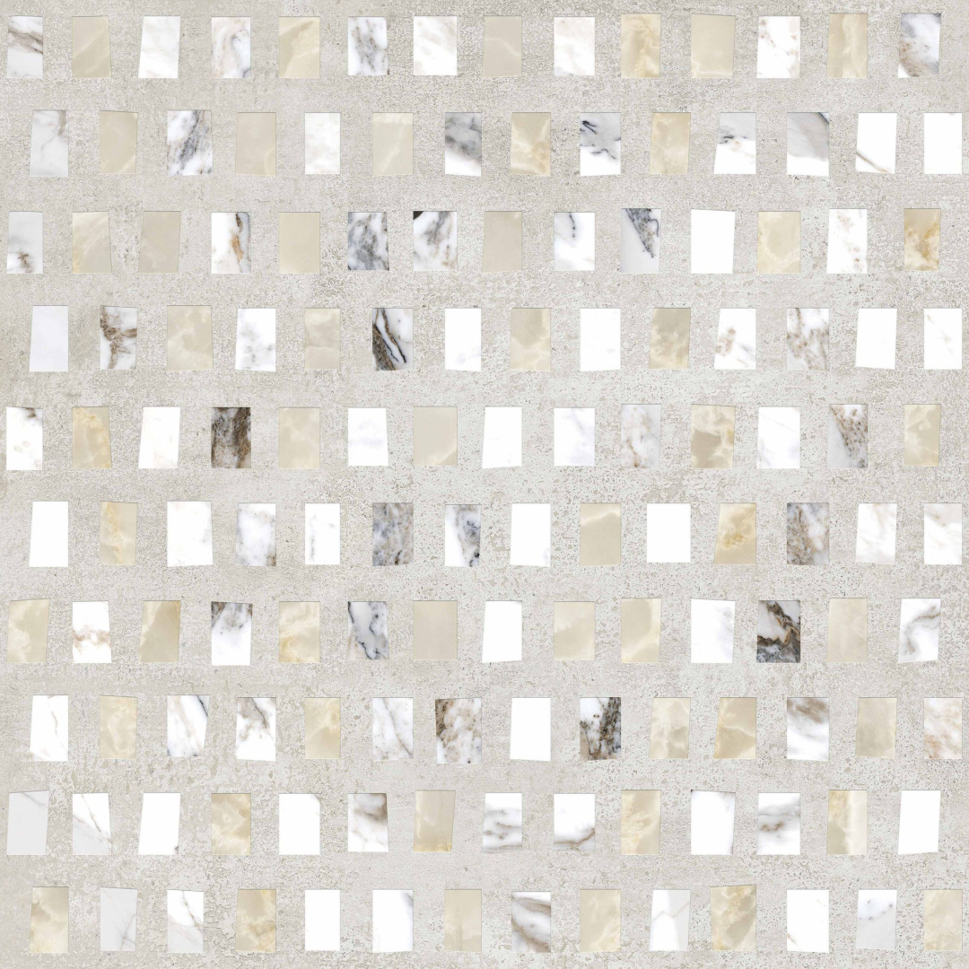 Декор Vitra Marble-Beton Геометрический Светлый 60x60 лаппатированный