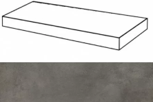 Ступень угловая правая Italon Millennium Black 33x80