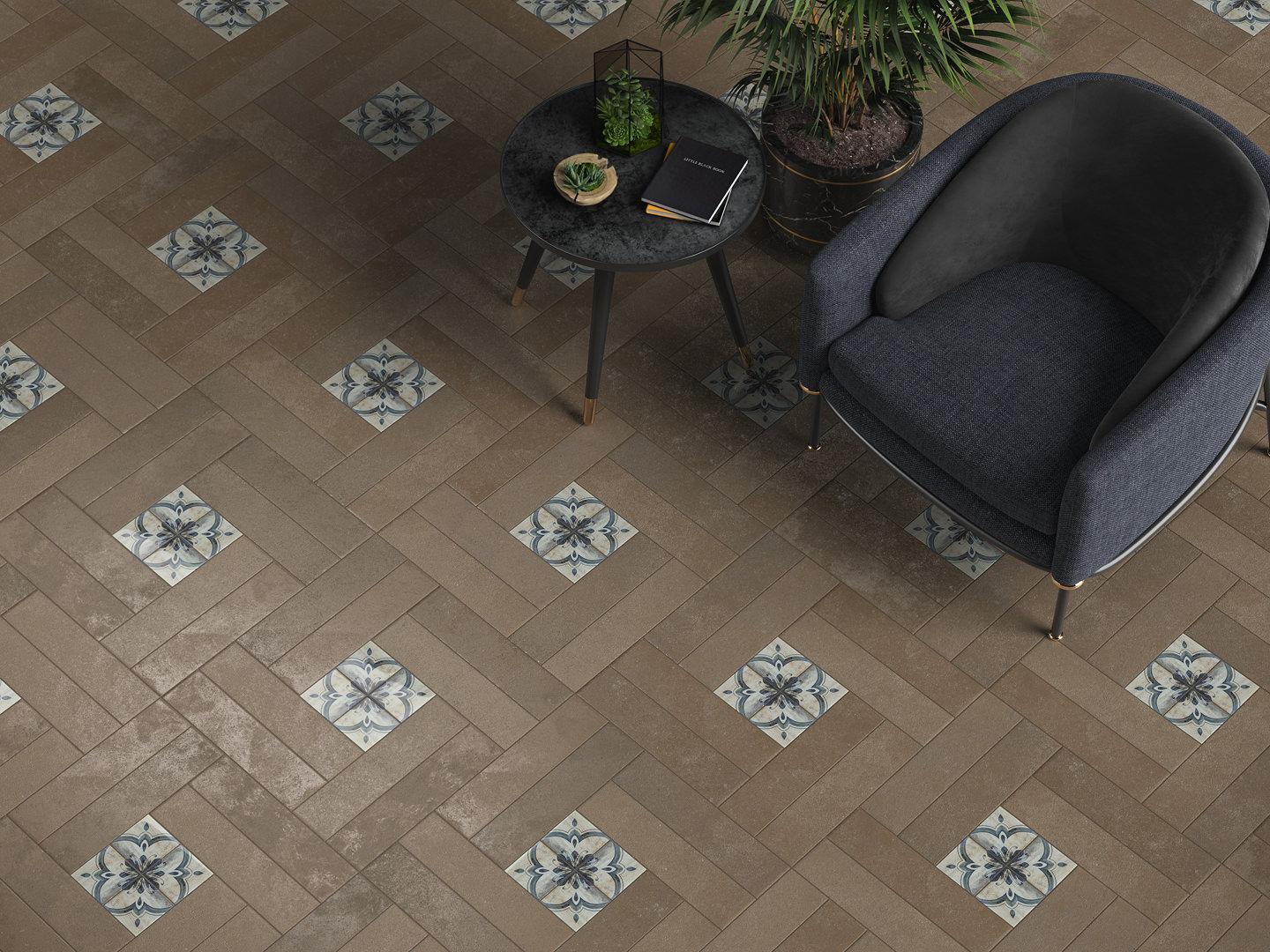 Керамогранит Kerama Marazzi SG403700N Довиль коричневый матовый 9,9x40,2