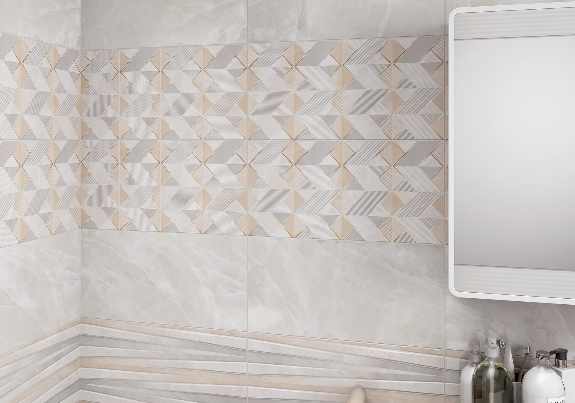 Керамическая плитка Alma Ceramica Риволи TWU09RVL024 разноцветный 24.9x50