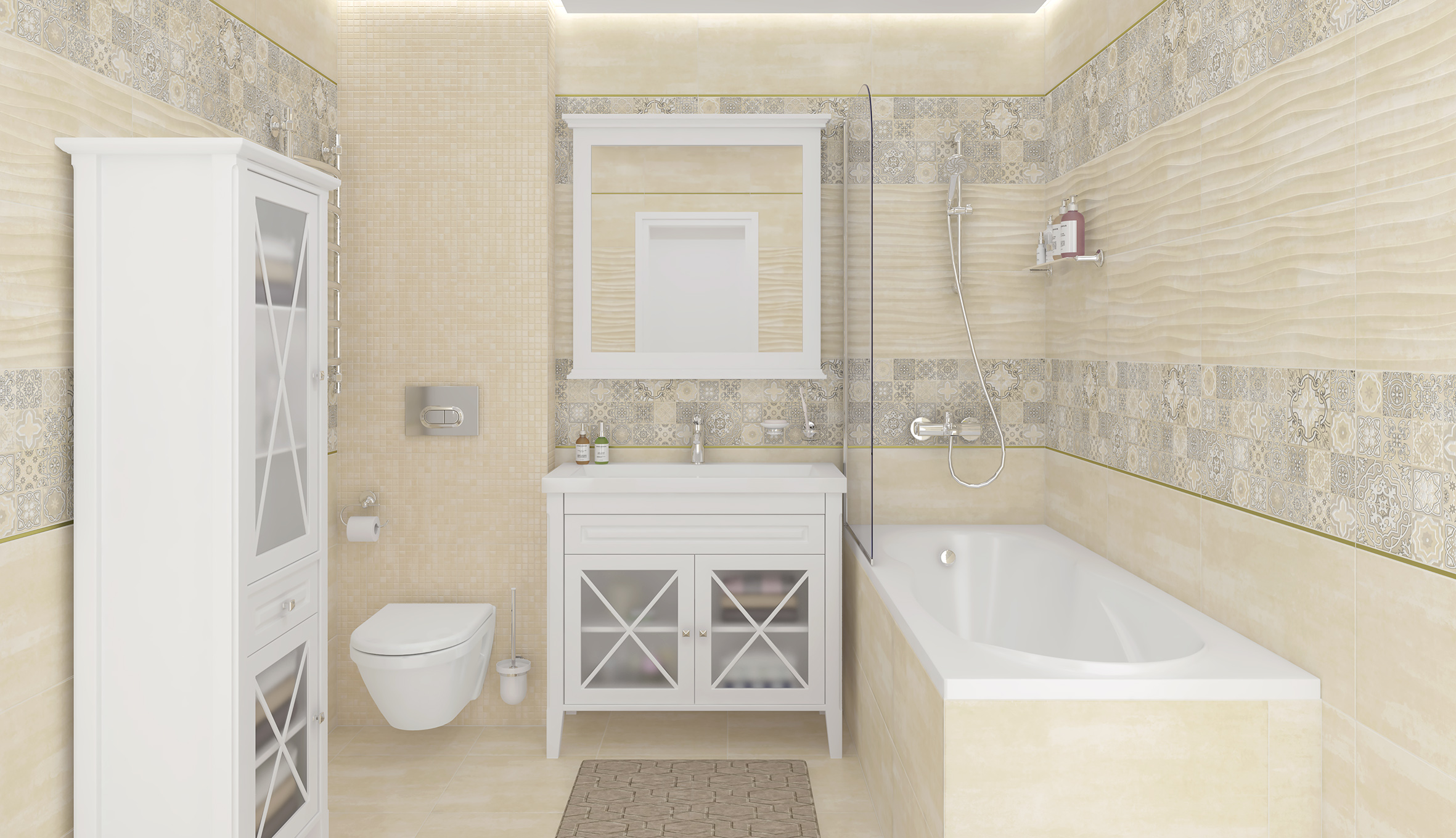 Мозаика Laparet Concrete серый 30x30 матовый