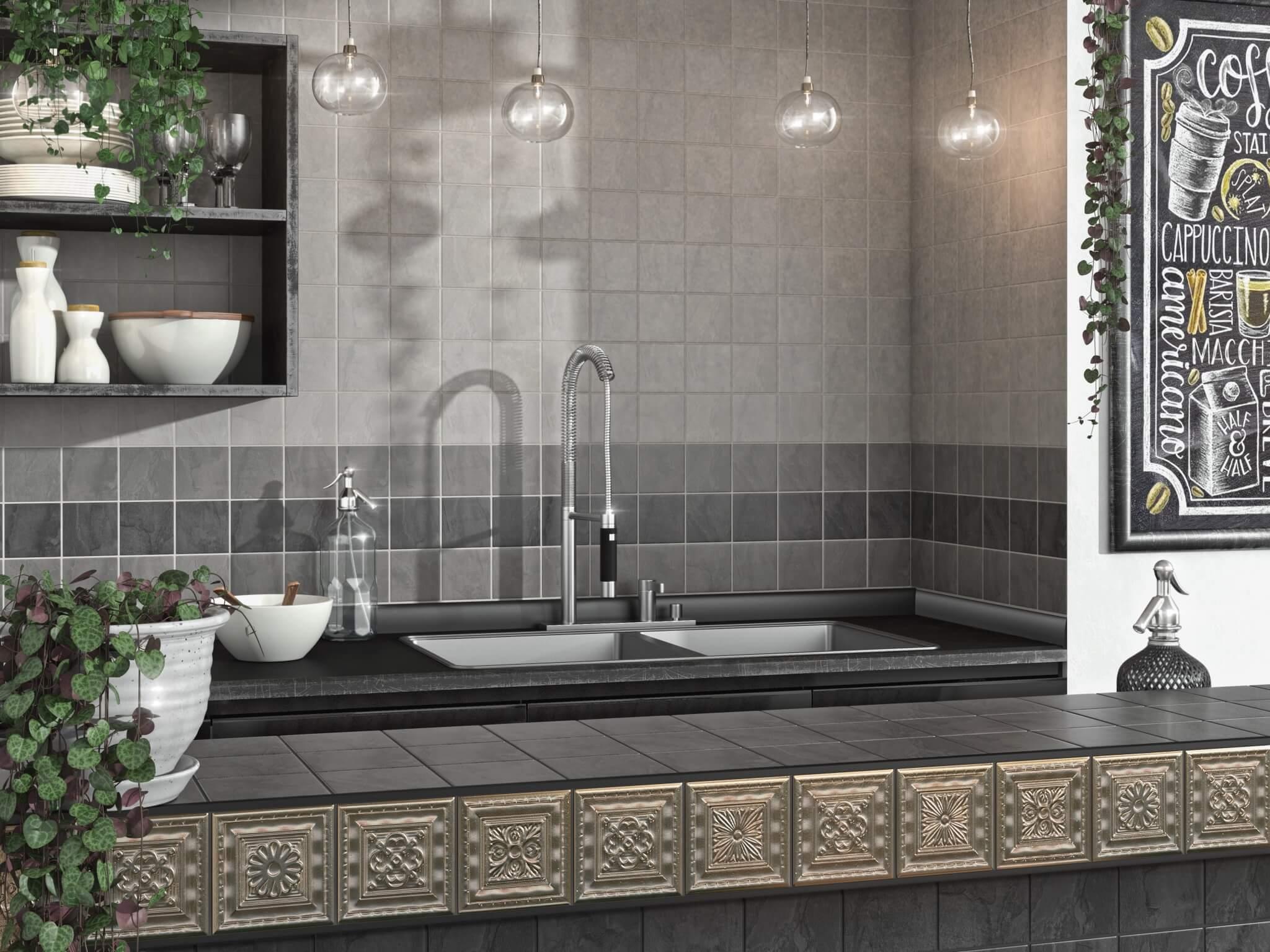 Керамическая плитка Kerama Marazzi 1301H Дегре чёрный 9,8x9,8