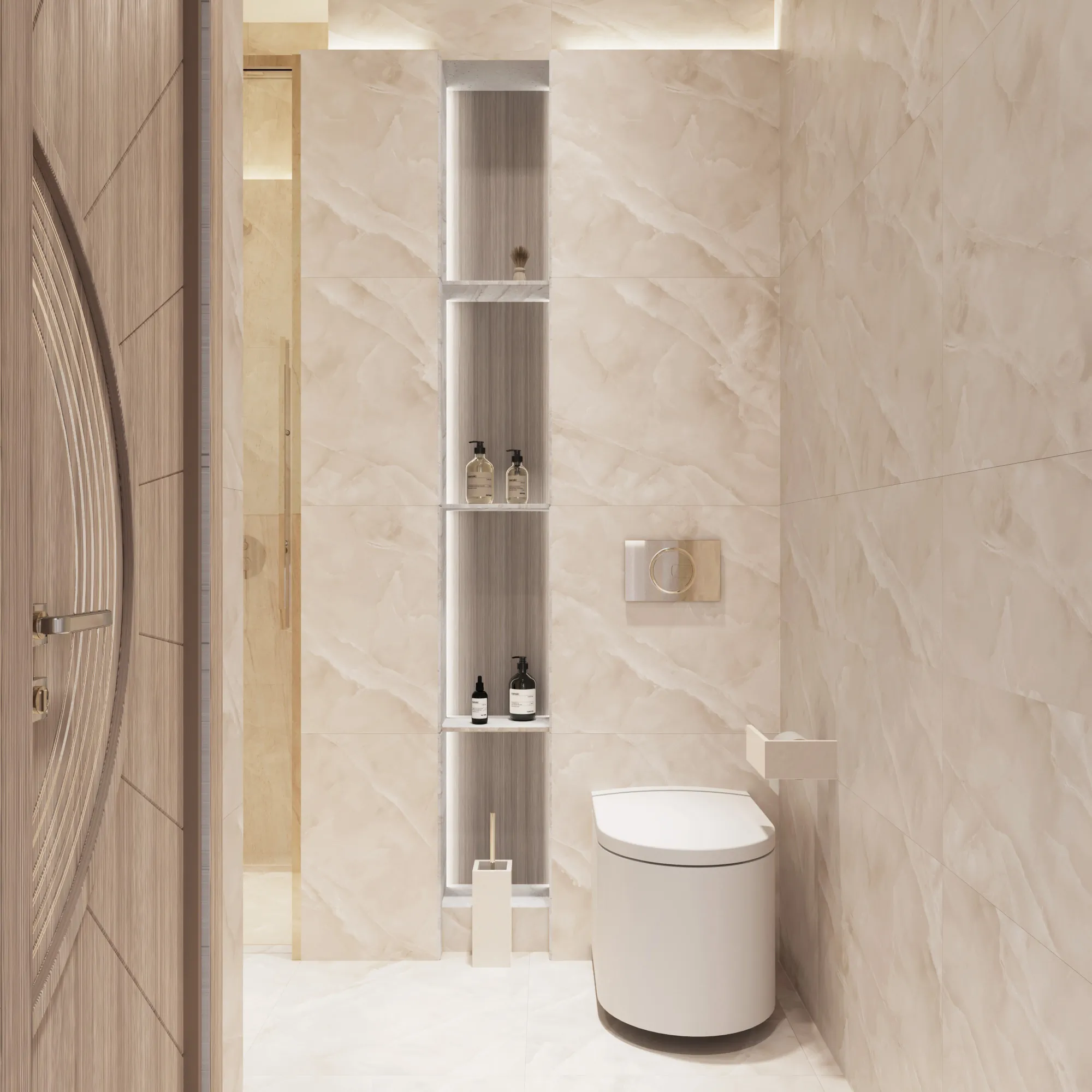 Керамогранит Аркадия Керамика FP1024-A Baikal Ivory Full Polished 60x120 бежевый