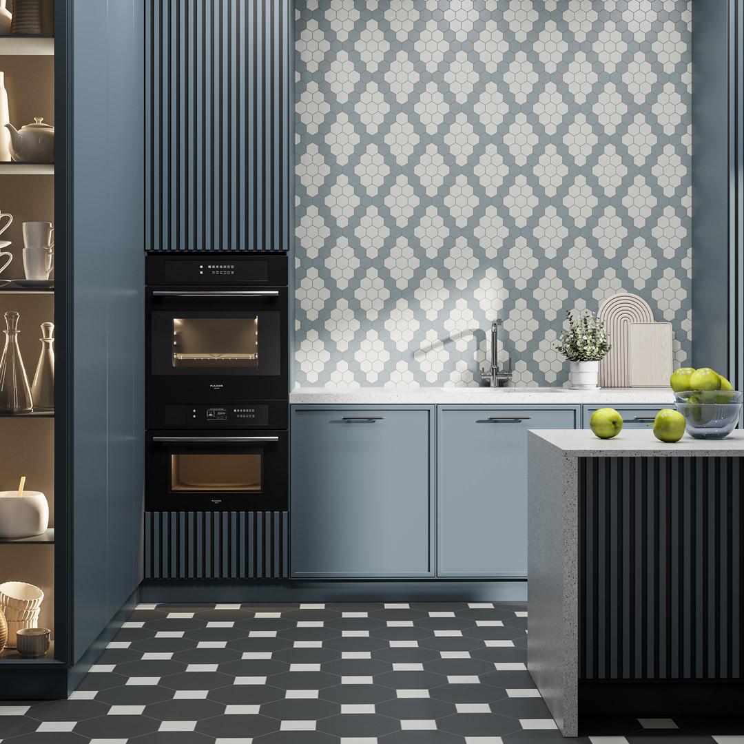 Керамогранит Kerama Marazzi Агуста белый натуральный из 36 частей 30.1x30.1 21058