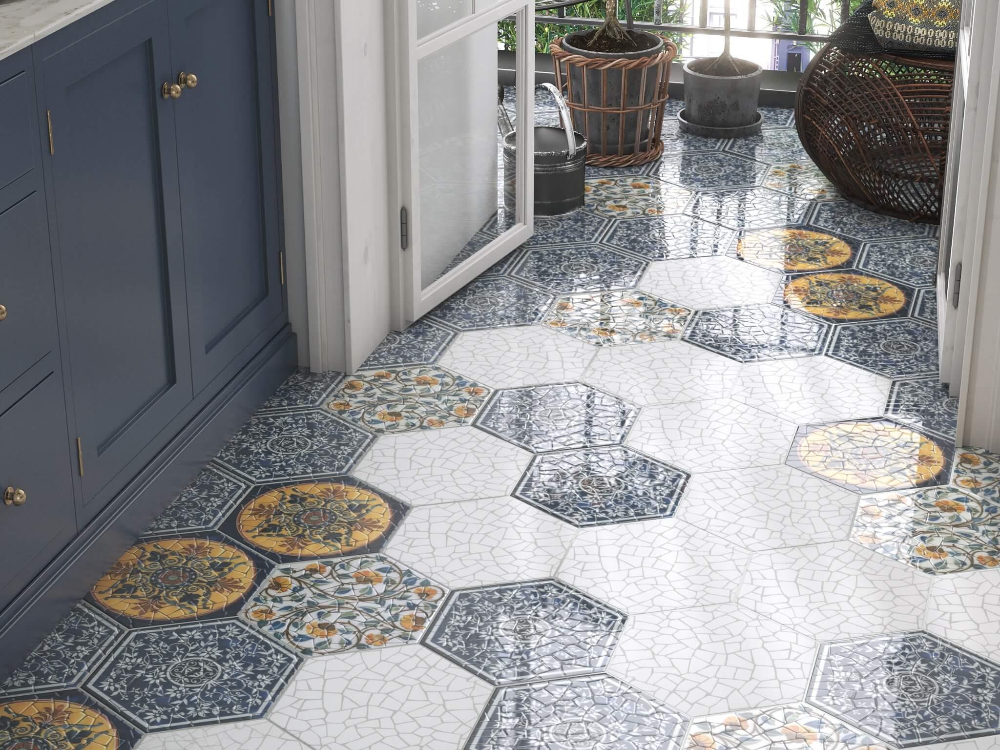 Декор Kerama Marazzi HGD\A385\SG2700L Парк Гуэля лаппатированный 29x33,4