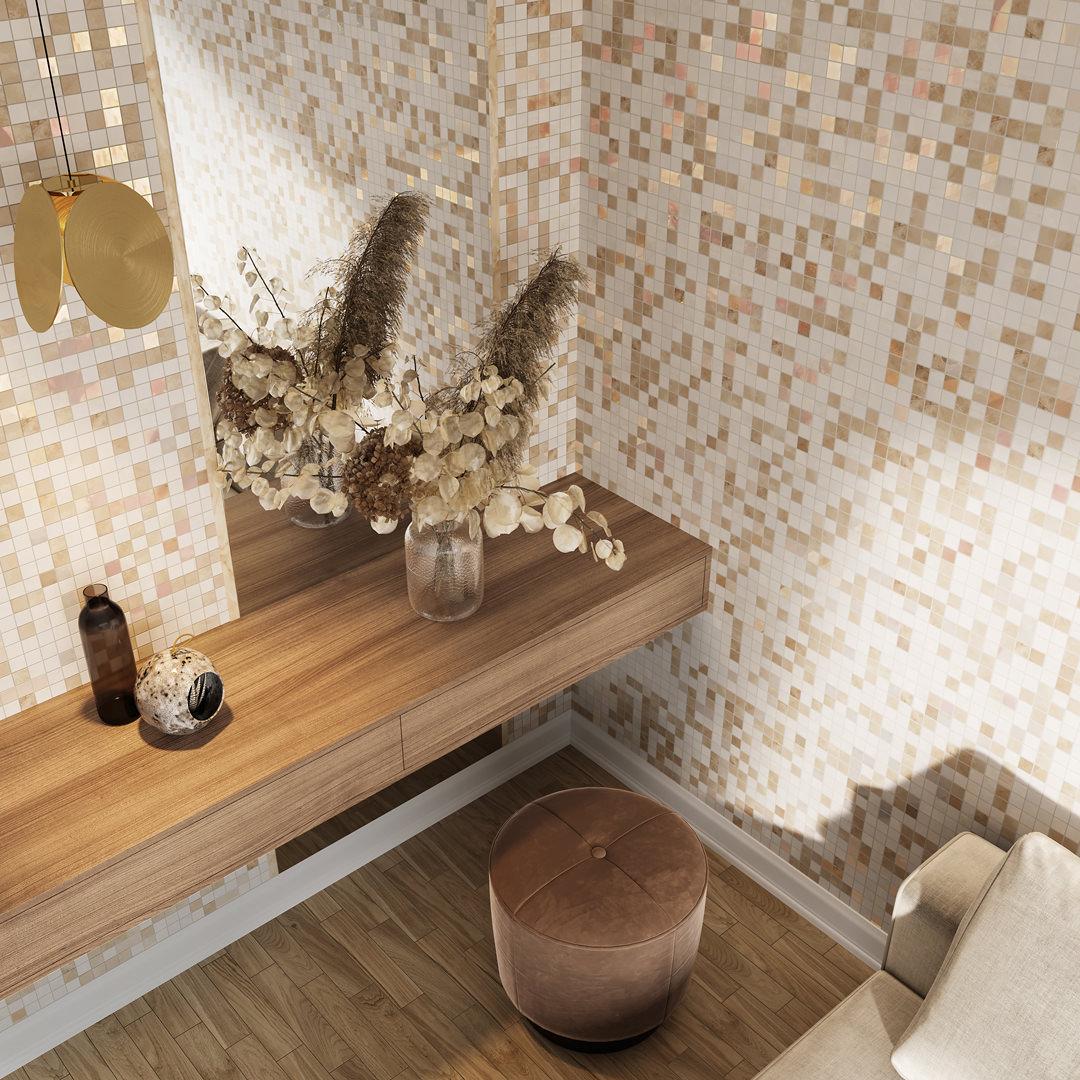 Декор Kerama Marazzi MM7221 Стеллине мозаичный 20x50