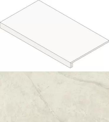Ступень Marvel Calacatta Perla Scalino Matt AGHU 33x60